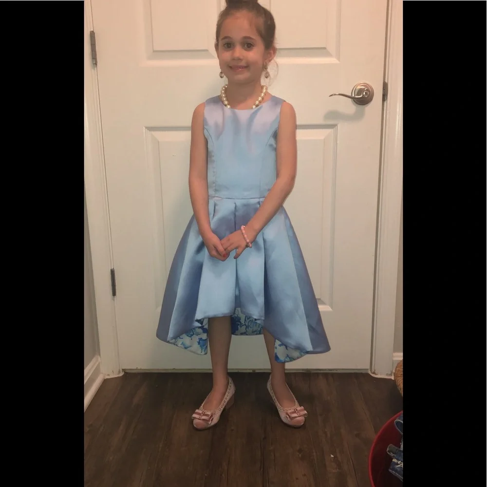NEIMAN MARCUS ZOE LTD KIDS DRESS WITH ASYMMETRICAL HEM JUST REMARKABLE F…